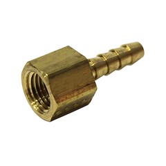 Female Hose Barb, 1/4" x 1/4"