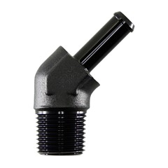 Adapter, 45° 3/8" MPT » 5/16" Barb