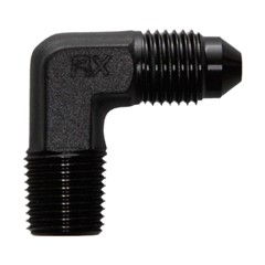 90° Adapter, -3AN » 1/8" NPT Male, Black