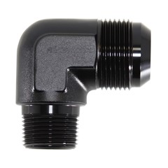 90° Adapter, -16AN»3/4" NPT Male, Black