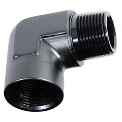 90° NPT Elbow, 3/4" M»F, AL, BLACK