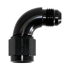 90° Swivel, -6AN Fml» Male, FF, BLACK