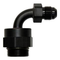 Adapter, 90° -6AN Male»M22x1.5, BLACK