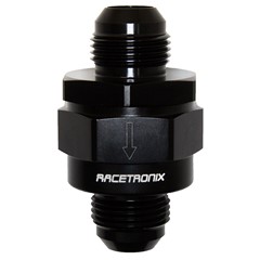 One-way Check Valve, -12 AN JIC Male, Black