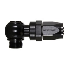 Banjo Rubber Hose End, -4 AN ORB Male, Low Profile