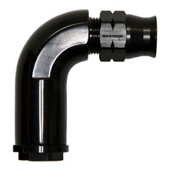 Fitting, 90° QDF 3/8" » 3/8" Tube, BLACK