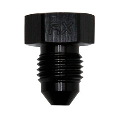 Flare Plug, -3AN, BLACK