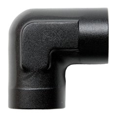 90° Fitting, 3/8" Female NPT Elbow, BLK