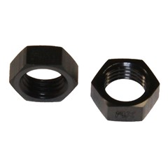 Bulkhead Nut -4AN, AL BLACK