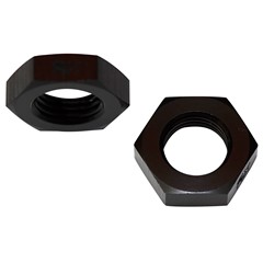 Bulkhead Nut -6AN, AL BLACK