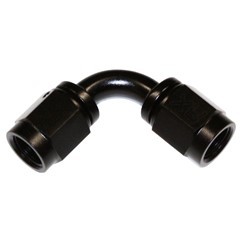 90° Coupler, -3AN Female Tube, BLACK