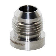 Weld Bung, -10AN Male, Round Stainless