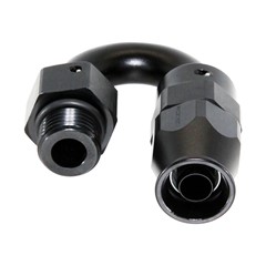 Fitting, PTFE 180° -6 ORB Male Swivel-BK