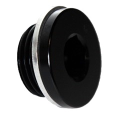 Metric Hex Plug, M18x1.5, BLACK