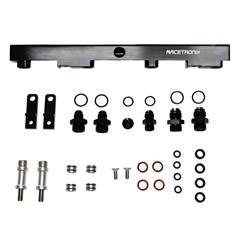 Fuel Rails, Billet Alm, Nissan SR20, BLK