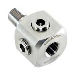 Dist Cube 1/8", 1xMBSPT,4xFPT,1xFBSPT SS