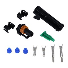 Pump booster interface connector set