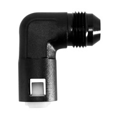 Adapter, 90° QD 3/8" Female » -8AN Male