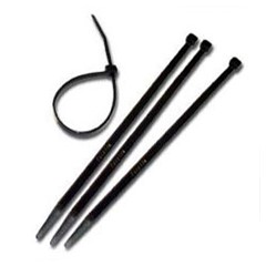 Cable Tie, 4" 18LBS., Nylon, Black