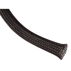 Loom, PET Woven Expanding, 1/4" Black